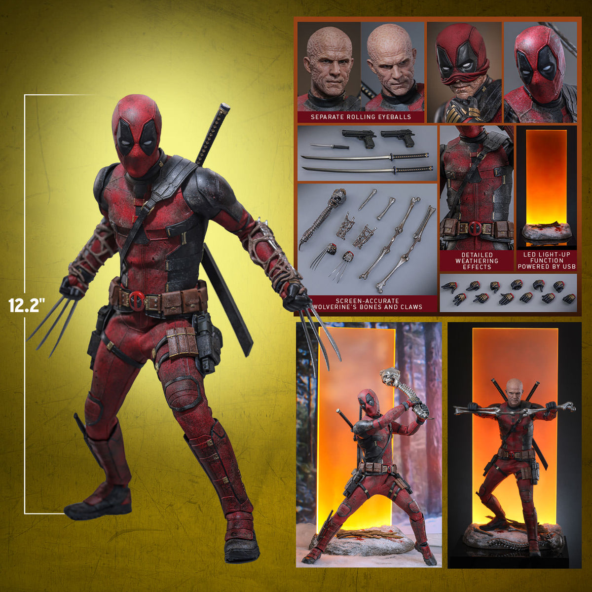 Deadpool (Battling Version) Sixth Scale Figure